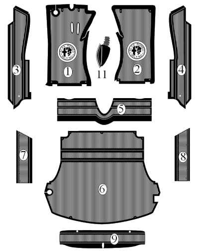ALFA ROMEO 10060004 Car body code 5359 compatible with: ALFA ROMEO DUETTO SPIDER 105 - additional view