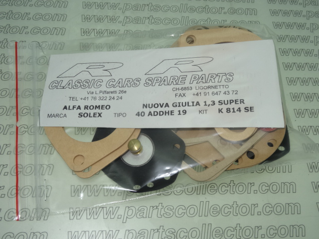 SOLEX 40 ADDHE / K 814 SE Fuel system - Exhaust code 4483 compatible with: ALFA ROMEO GIULIA 105