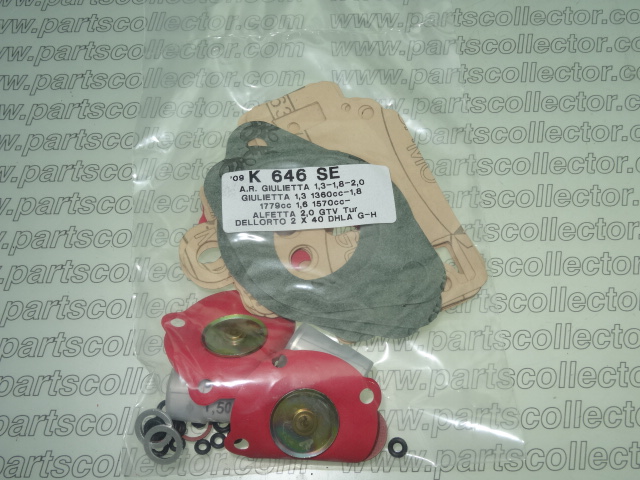 DELLORTO 40 DHLA G-H / K 646 SE Fuel system - Exhaust code 4446 compatible with: ALFA ROMEO GIULIETTA 750/101