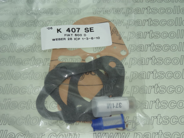 WEBER 28 ICP / K 407 SE Fuel system - Exhaust code 4455 compatible with: FIAT 600, WEBER WEBER