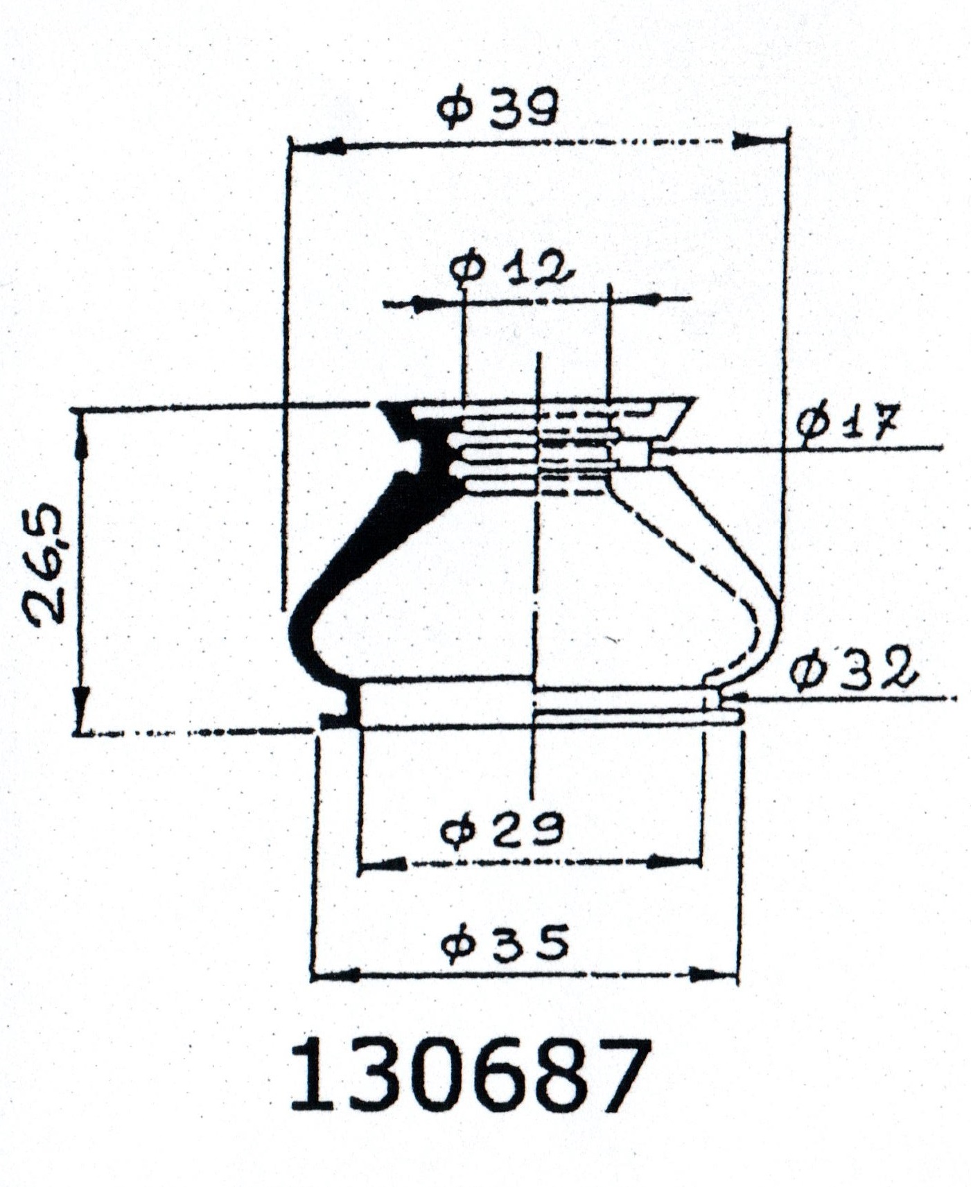 PARTSCOLLECTOR 130687 Suspension code 6298