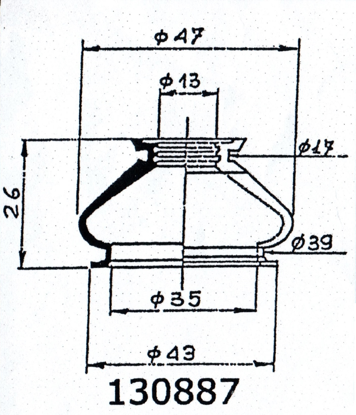 PARTSCOLLECTOR 130887 Suspension code 6300