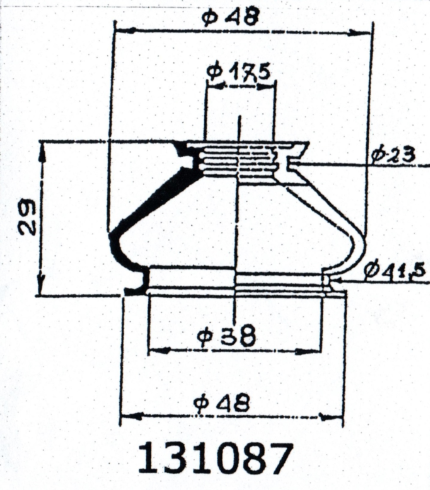 PARTSCOLLECTOR 131087 Suspension code 6302