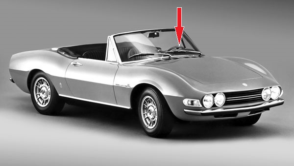 FIAT  Car body code 6349 compatible with: FIAT DINO 2400 - detail view