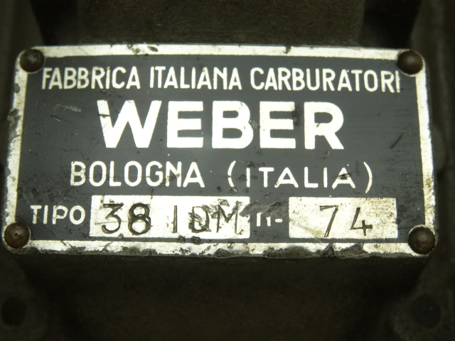 WEBER 38 IDM Fuel system - Exhaust code 6455 compatible with: MASERATI BIRDCAGE, WEBER WEBER - additional view