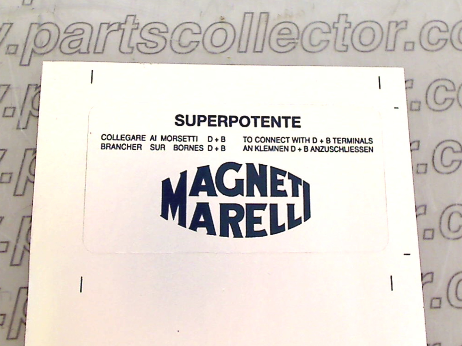 MAGNETI MARELLI  Ignition code 11897 compatible with: MAGNETI MARELLI MAGNETI MARELLI
