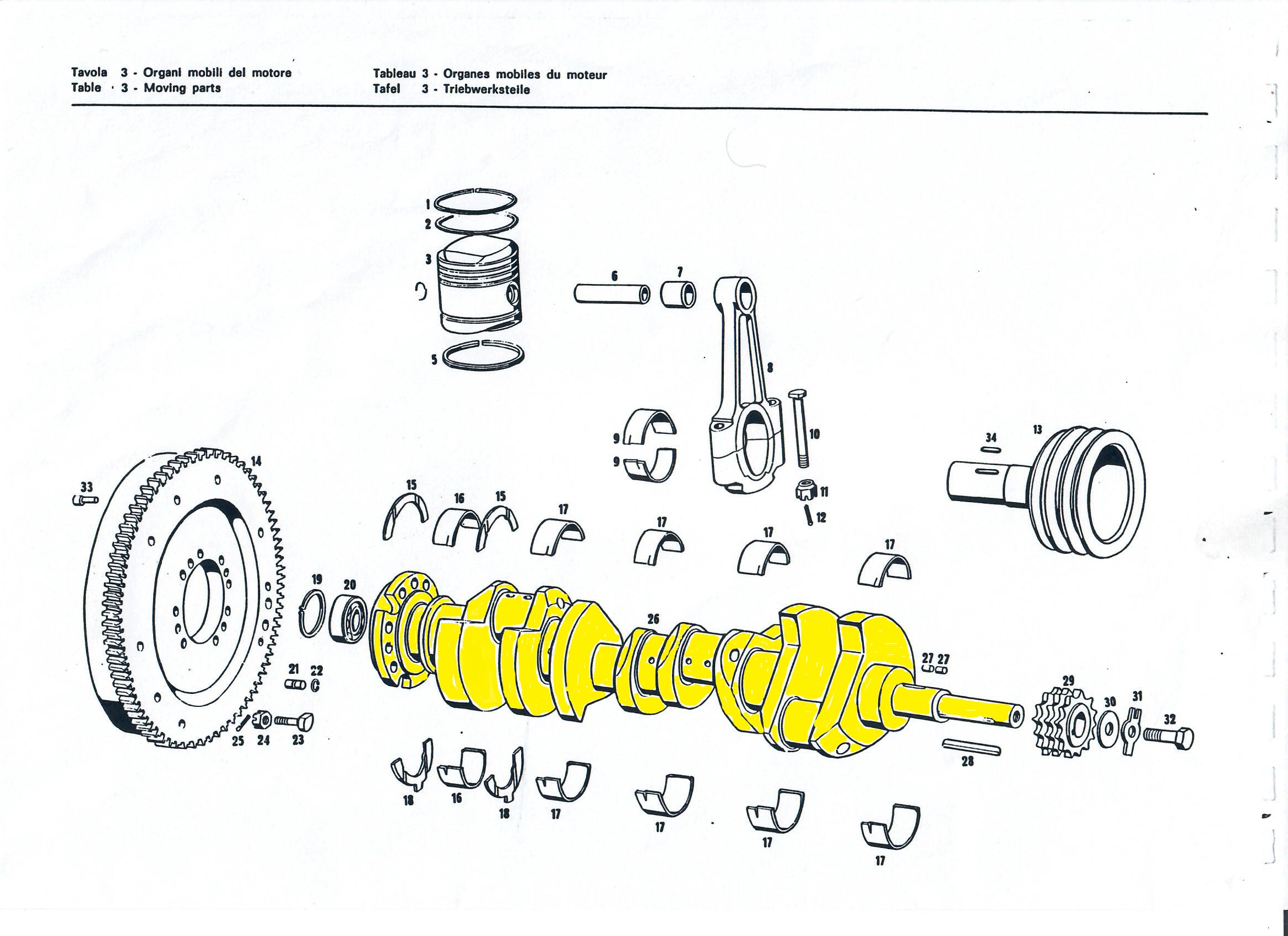 MASERATI 107/3 MM 67068 Engine code 14590 compatible with: MASERATI GHIBLI AM115