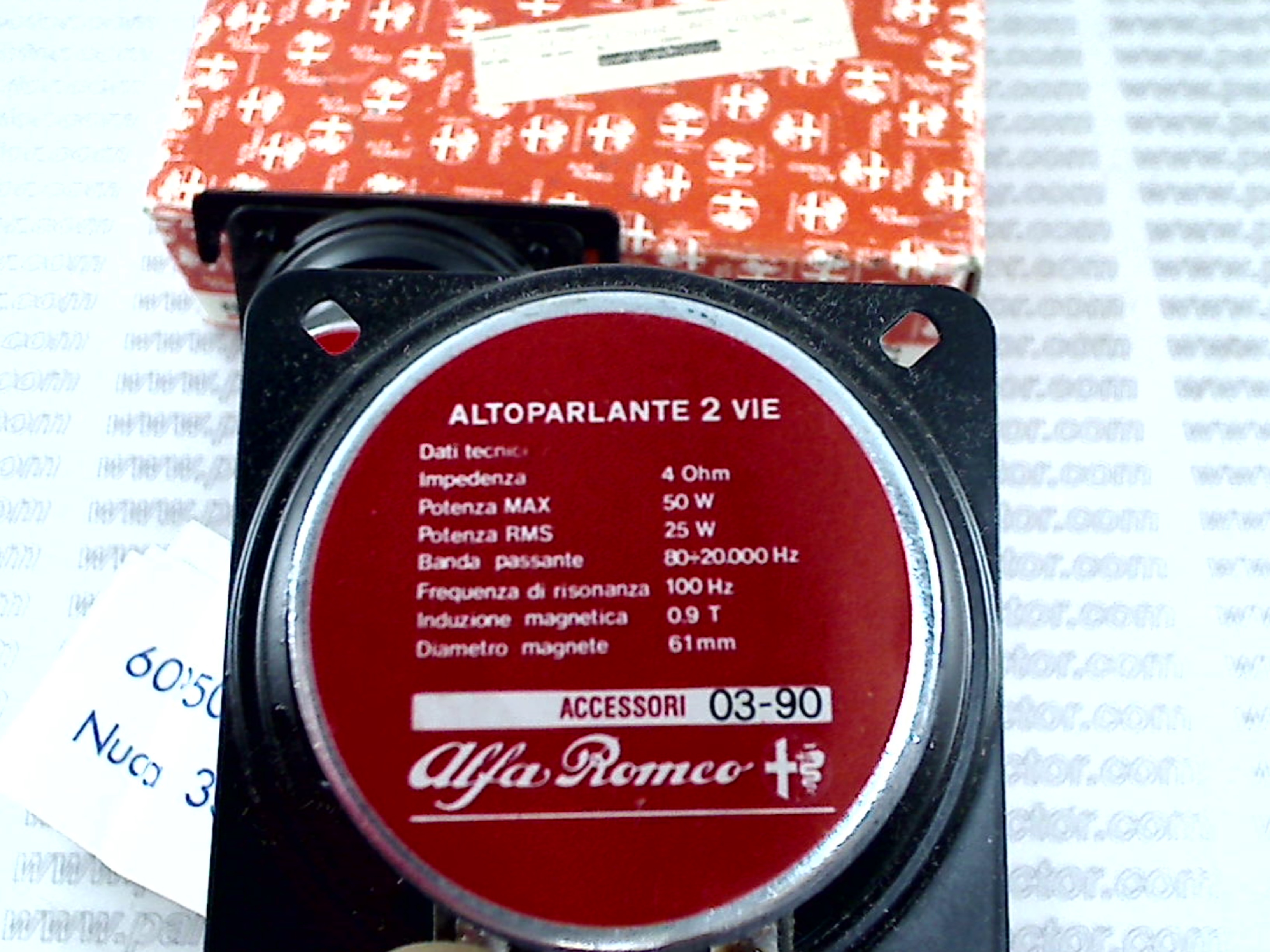 ALFA ROMEO 60795013 Electrical system code 18905 compatible with: ALFA ROMEO 33 - additional view