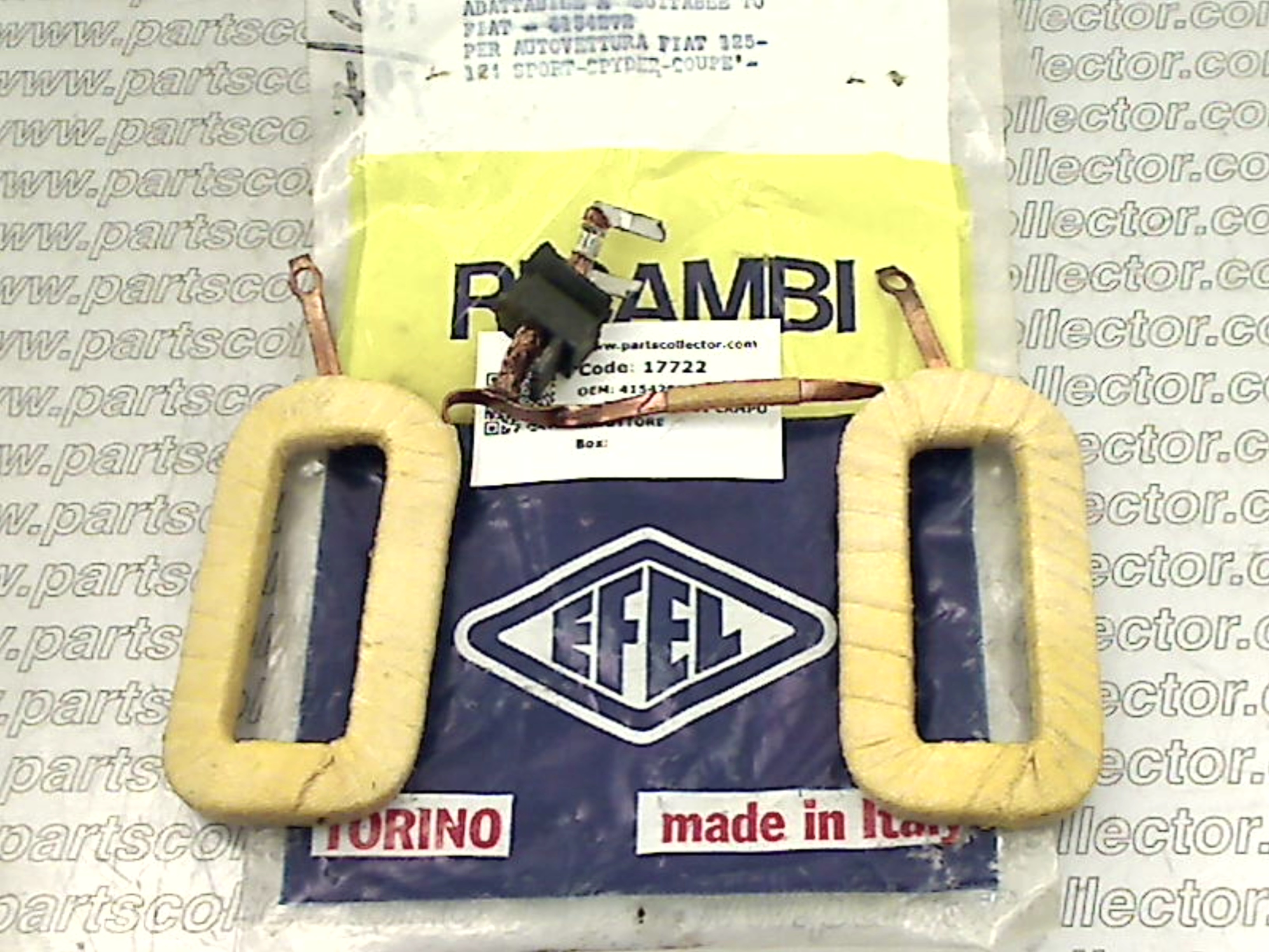 FIAT 4154272 Electrical system code 17722 compatible with: FIAT 124, FIAT 125, FIAT 131, FIAT 132, FIAT CAMPAGNOLA