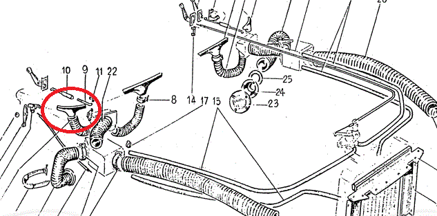 FERRARI 242-86-102-07  2428610207 Car body code 17619 compatible with: FERRARI 330 GT 2+2 - detail view