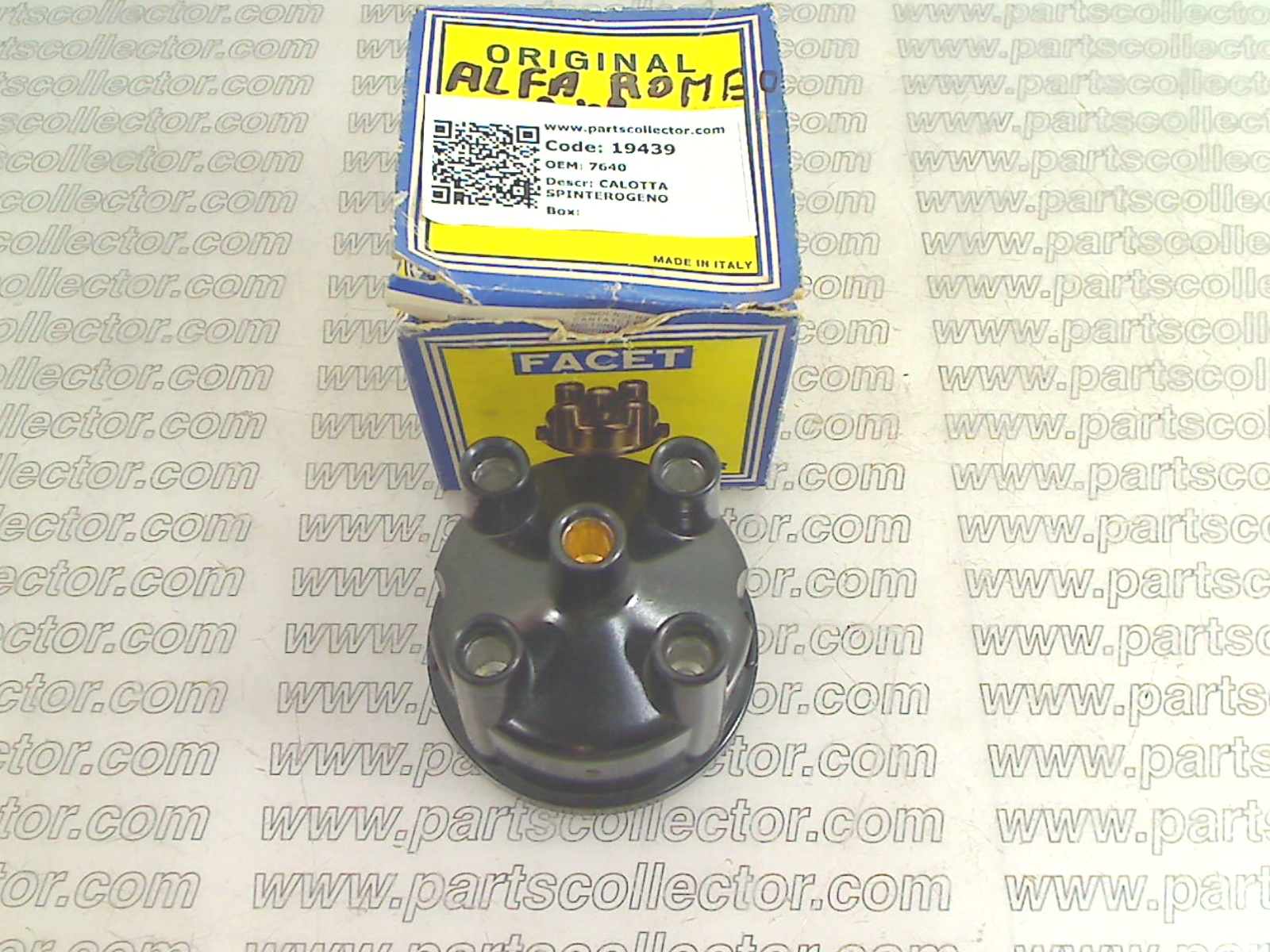 FACET 7640 Ignition code 19439 compatible with: ALFA ROMEO DAUPHINE, AUTOBIANCHI A111, FIAT DUCATO, OTHERS RENAULT, OTHERS SIMCA, SIMCA 1000 