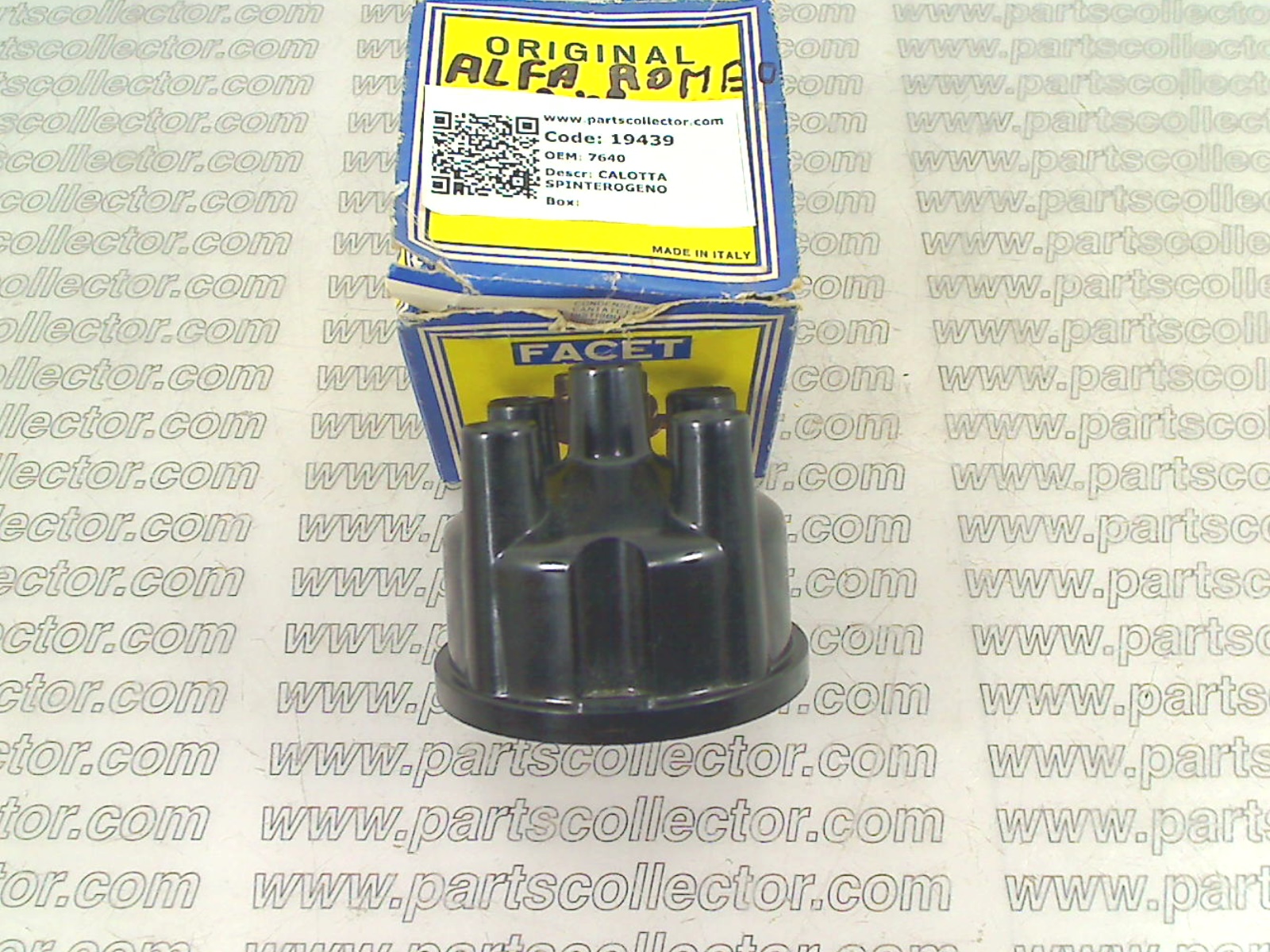 FACET 7640 Ignition code 19439 compatible with: ALFA ROMEO DAUPHINE, AUTOBIANCHI A111, FIAT DUCATO, OTHERS RENAULT, OTHERS SIMCA, SIMCA 1000  - additional view