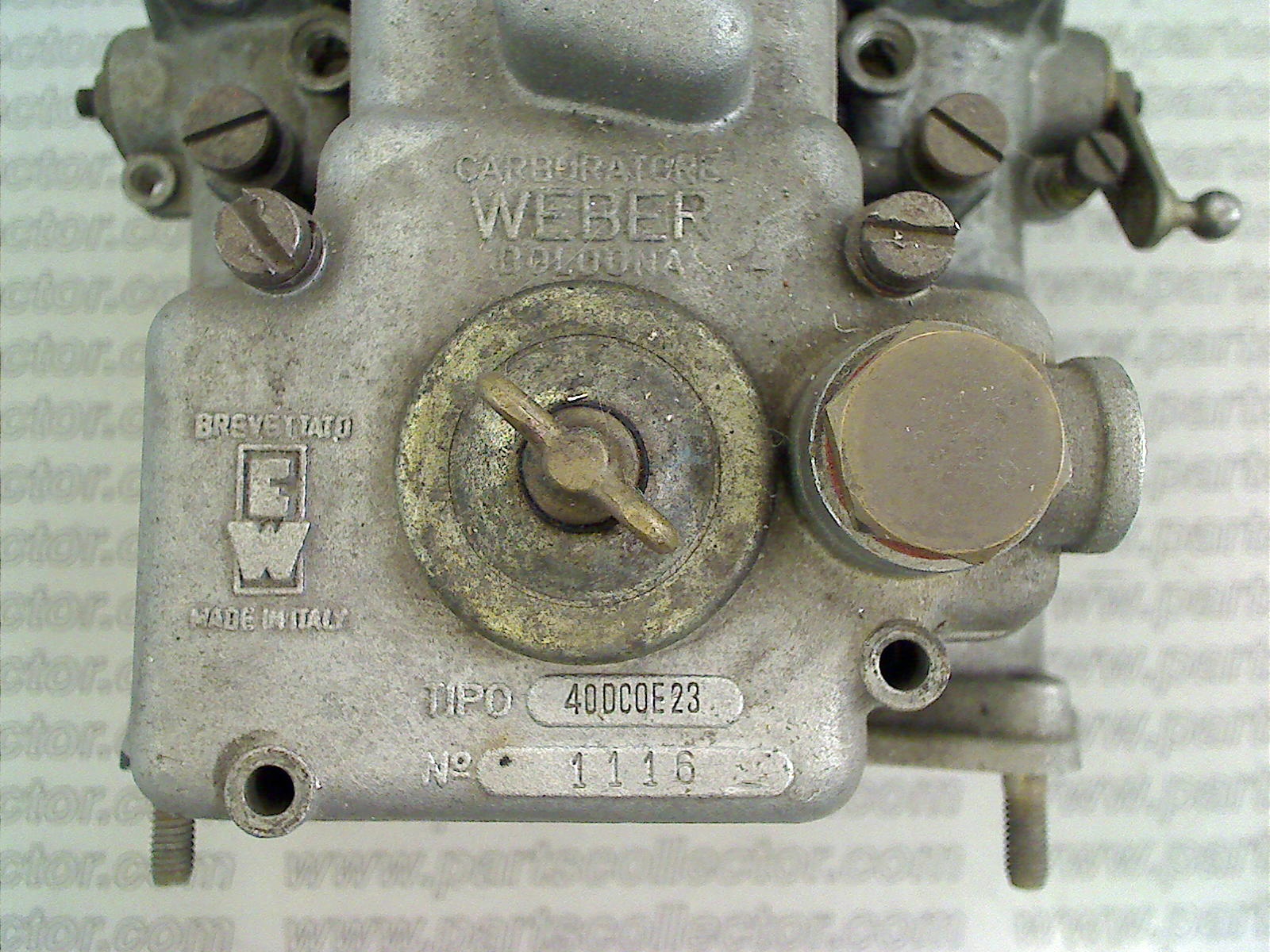 WEBER 40DCOE23 Fuel system - Exhaust code 13667 compatible with: LAMBORGHINI ESPADA, LAMBORGHINI JARAMA, LAMBORGHINI LAMBORGHINI, WEBER WEBER - detail view