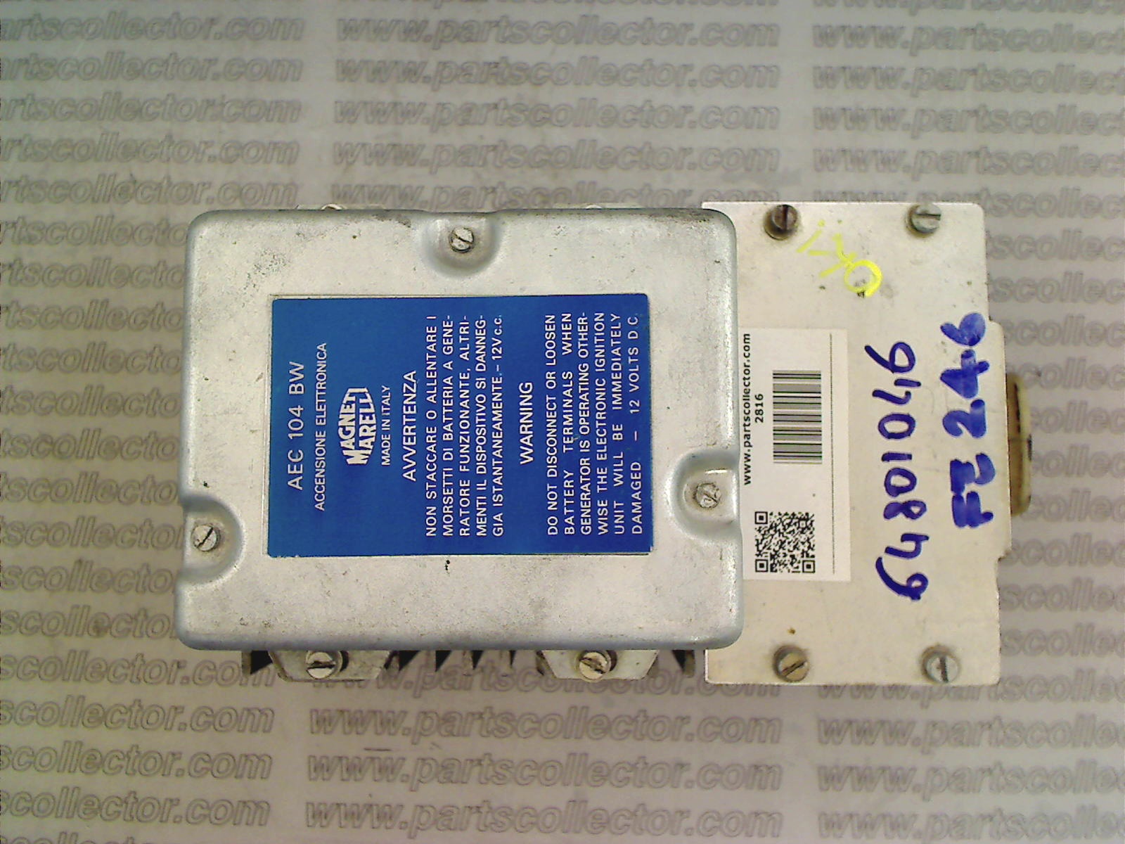 FERRARI AEC 104 BW Ignition code 2816 compatible with: FERRARI 246 DINO, FIAT DINO 2400, MAGNETI MARELLI MAGNETI MARELLI