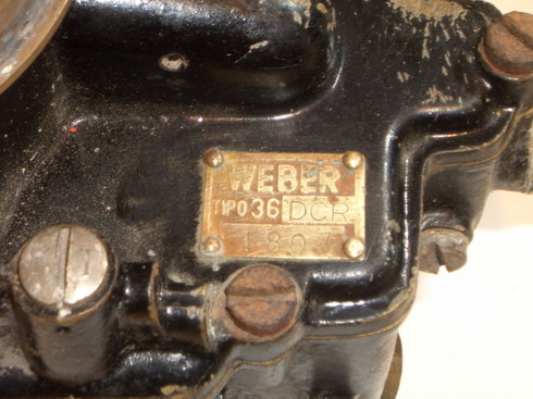 WEBER 36 DCR Fuel system - Exhaust code 505 compatible with: ALFA ROMEO 2500 6C, MASERATI A6-A, WEBER WEBER - additional view