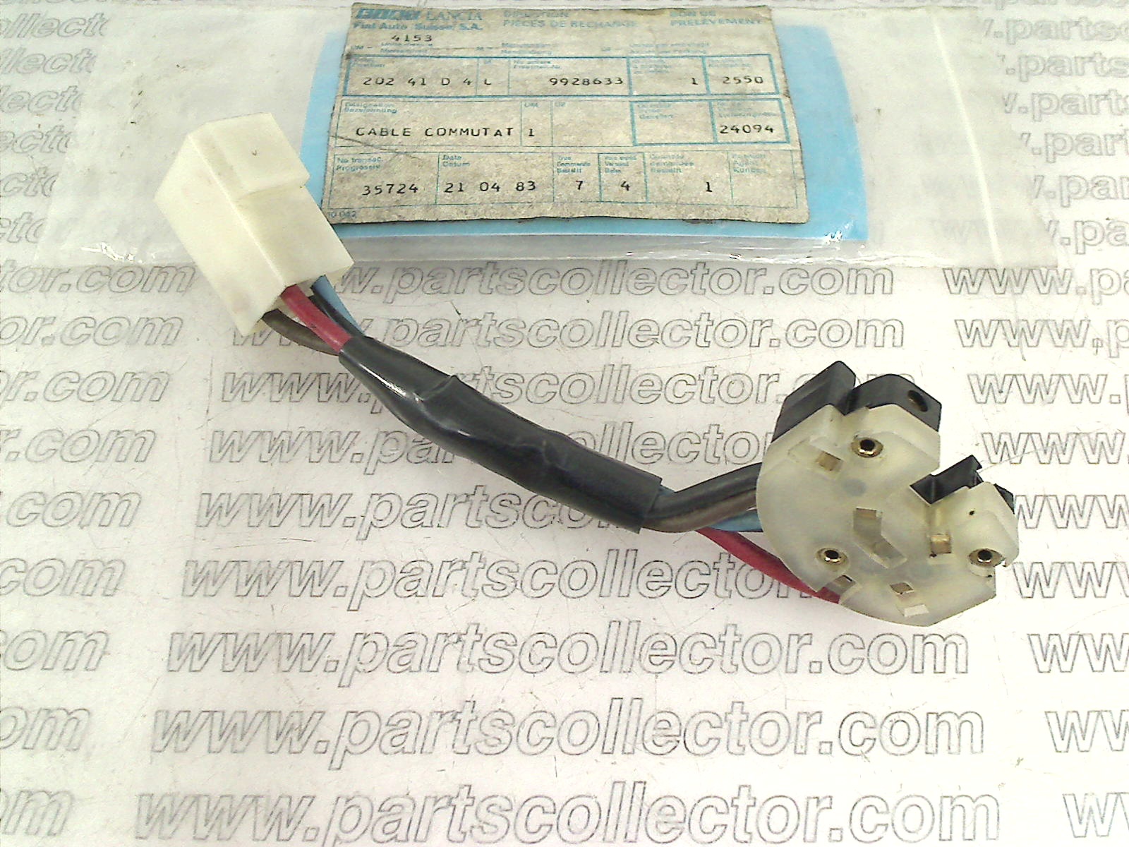 AUTOBIANCHI 9928633 Electrical system code 19371 compatible with: AUTOBIANCHI A112 - detail view