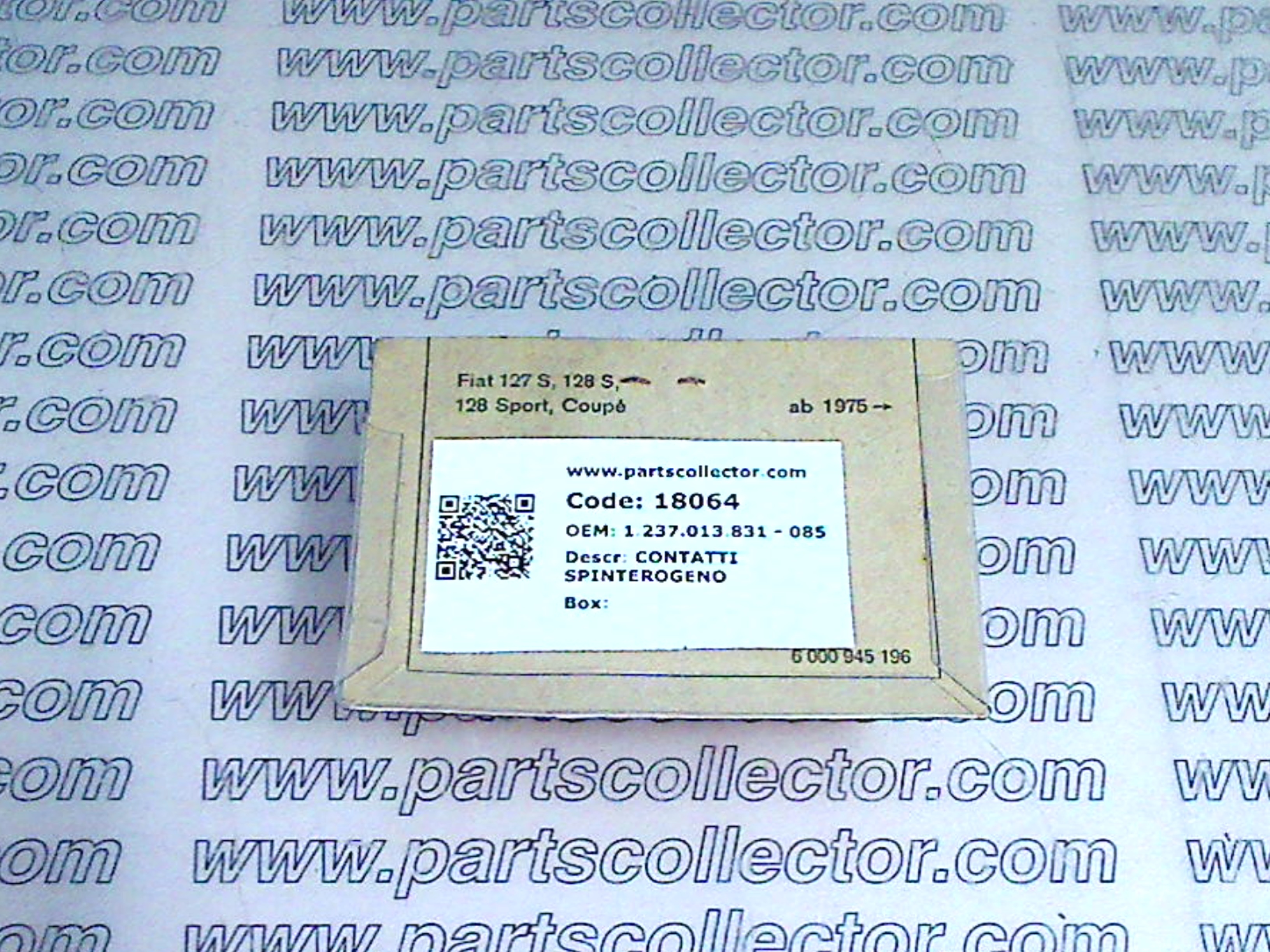 BOSCH 1.237.013.831 - 085 Ignition code 18064 compatible with: AUTOBIANCHI A112, FIAT 127, FIAT 128, FIAT 131, FIAT RITMO - additional view