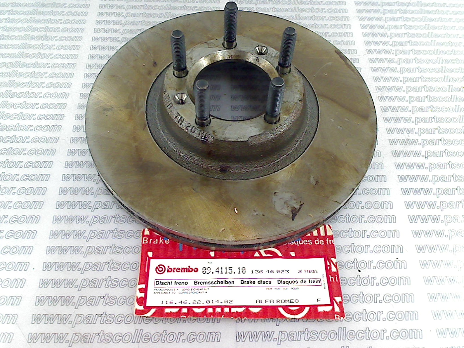 ALFA ROMEO 116.46.22.014.02 Brake system code 19095 compatible with: ALFA ROMEO 75, ALFA ROMEO 90