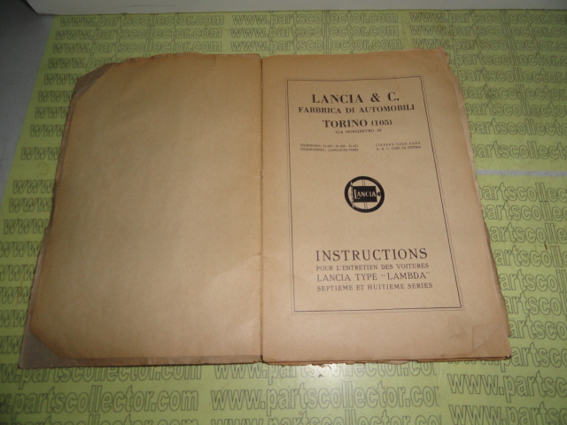 LANCIA  Accessories  - Automobilia code 1373 compatible with: LANCIA LAMBDA - additional view