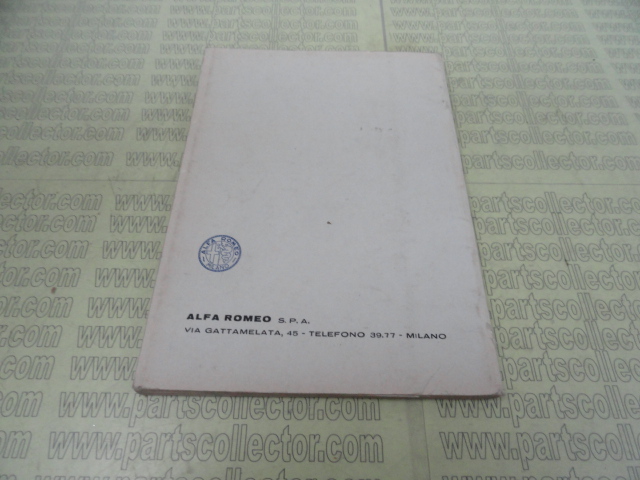 alfa romeo  Accessories  - Automobilia code 1682 compatible with: ALFA ROMEO GIULIETTA 750/101 - additional view