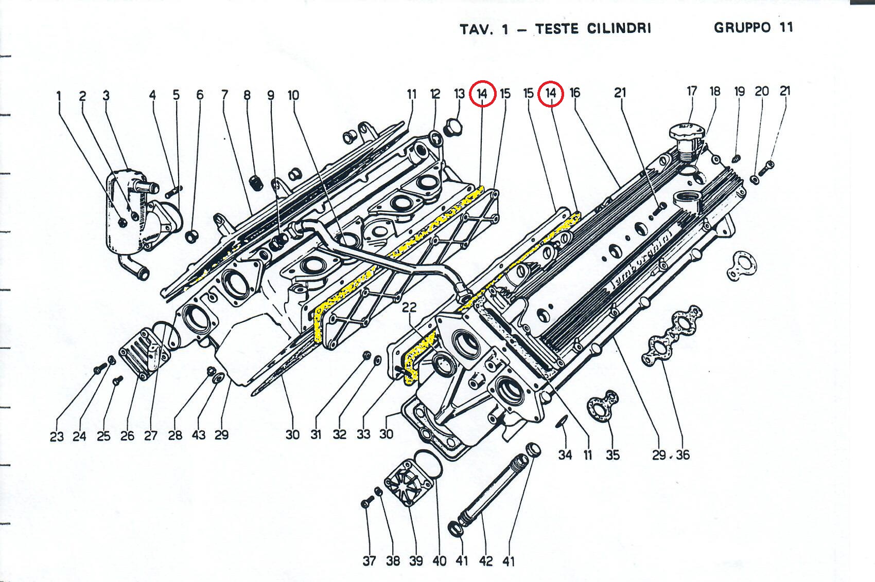 LAMBORGHINI 001110842 Engine code 17609 compatible with: LAMBORGHINI JALPA, LAMBORGHINI URRACO