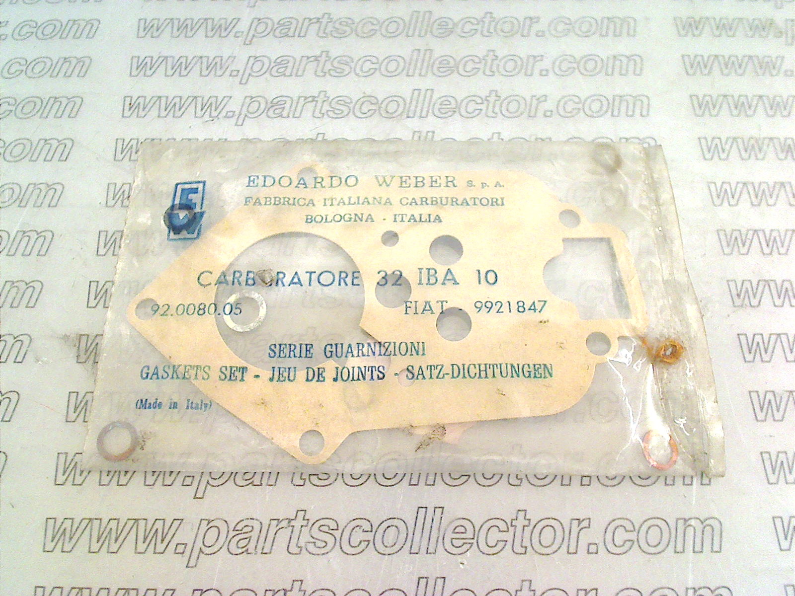 WEBER 9921847 Fuel system - Exhaust code 13579 compatible with: AUTOBIANCHI A112, FIAT 127, WEBER WEBER