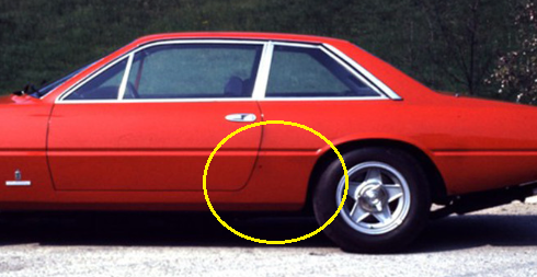 Car body code 17625 compatible with: FERRARI 365 GT4 2+2 - additional view