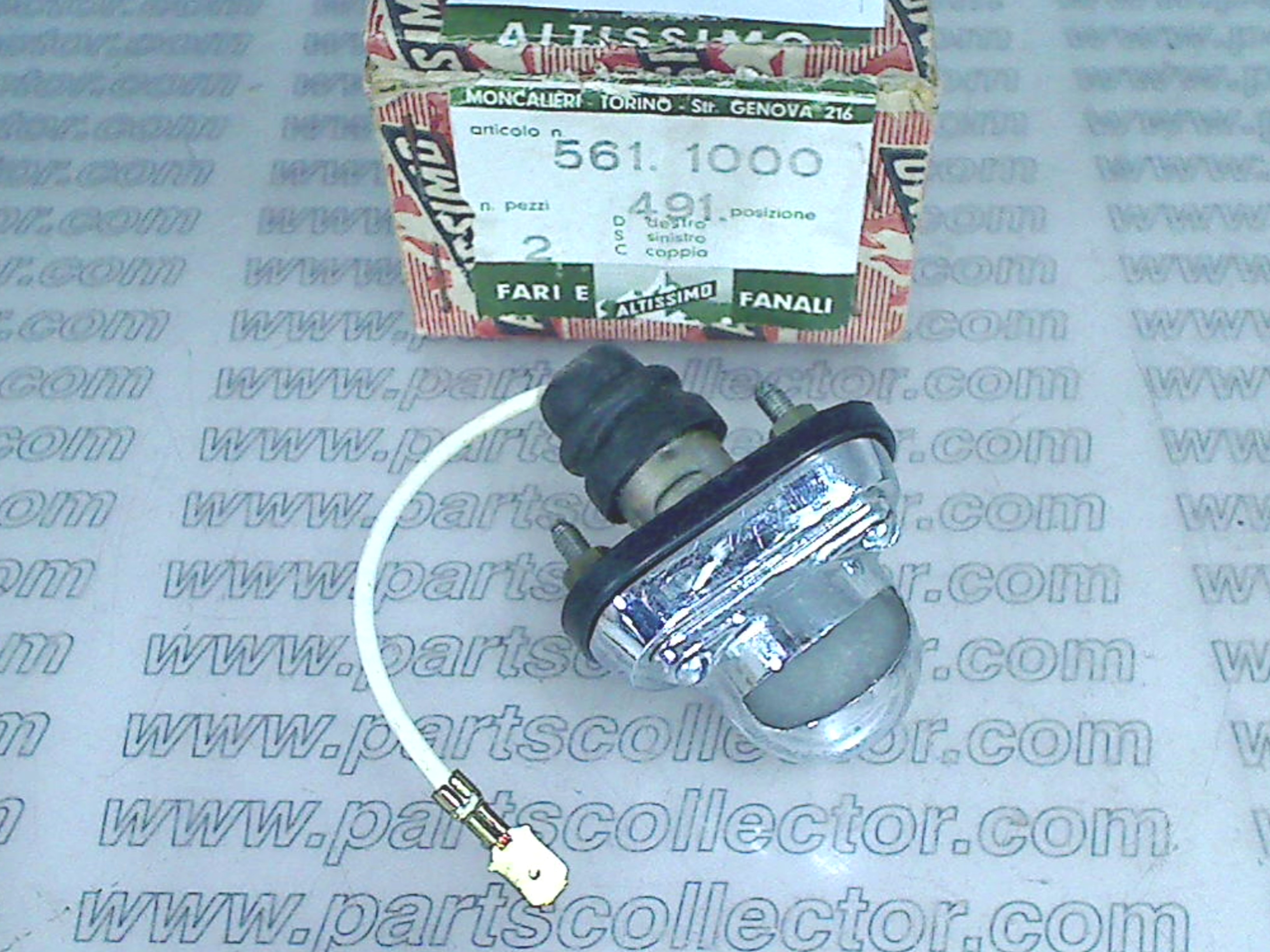 ALTISSIMO 561.00.20 Lighting system code 158 compatible with: ALTISSIMO ALTISSIMO, FERRARI 275 GTB 2, LANCIA FULVIA ZAGATO