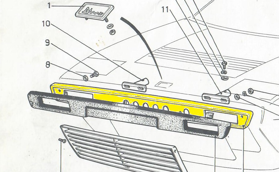 FERRARI 40313603 - 40004103 Car body code 14531 compatible with: FERRARI 308 GT4
