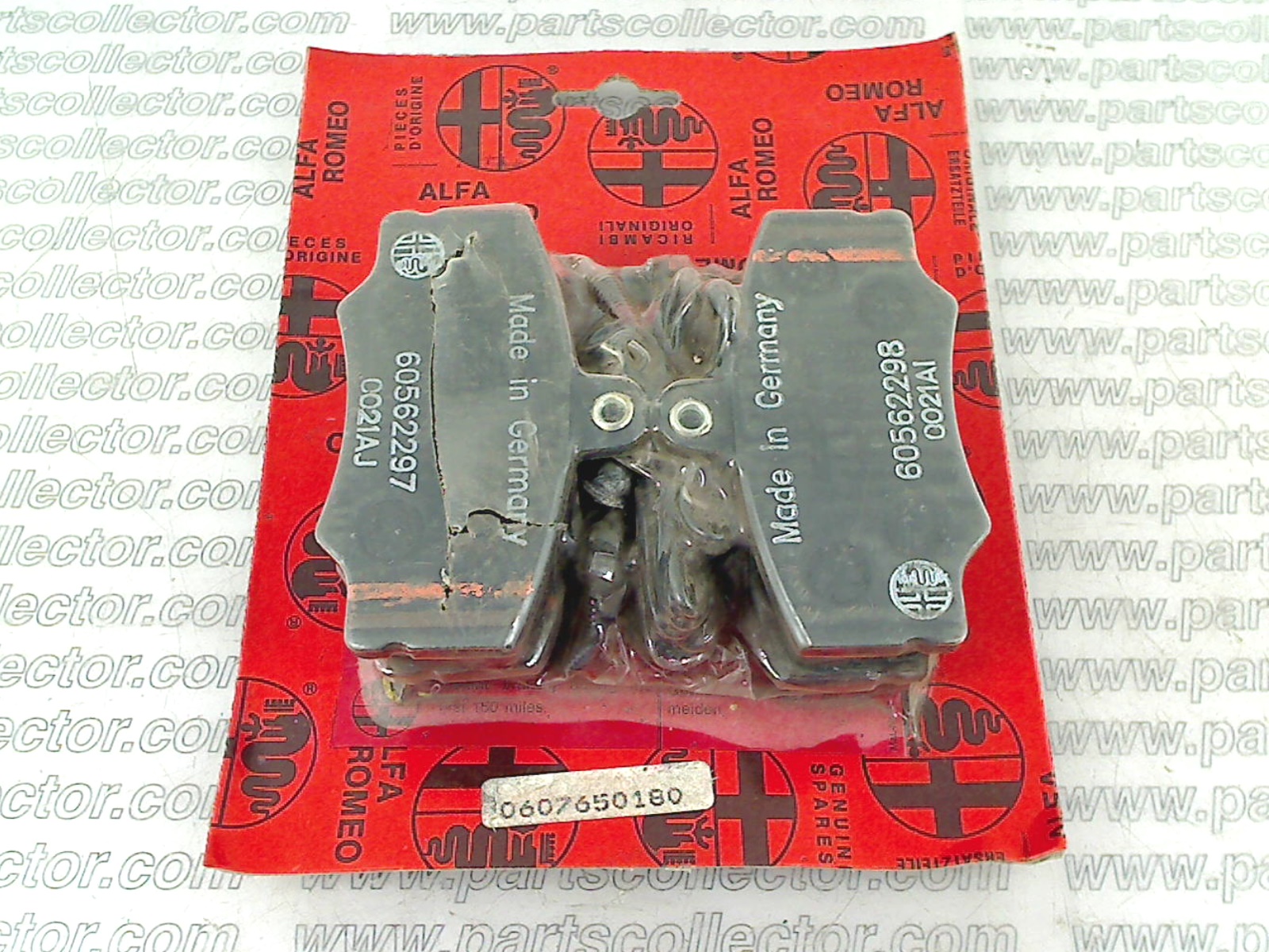 ALFA ROMEO 607650180 Brake system code 19596 compatible with: ALFA ROMEO 33
