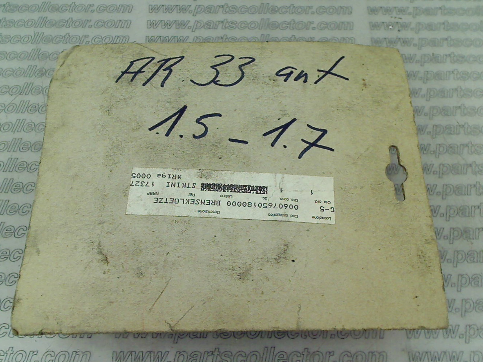 ALFA ROMEO 607650180 Brake system code 19596 compatible with: ALFA ROMEO 33 - additional view