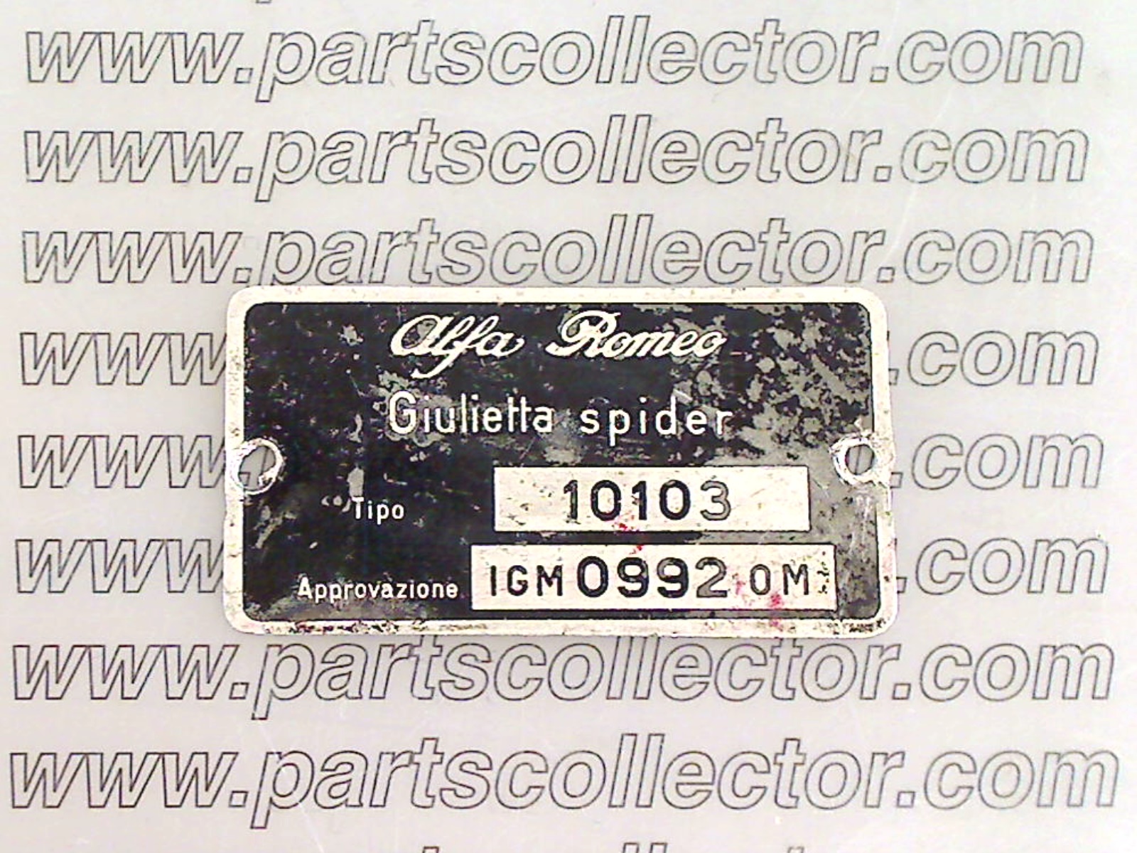 ALFA ROMEO  Car body code 11733 compatible with: ALFA ROMEO GIULIETTA SPIDER 750/101