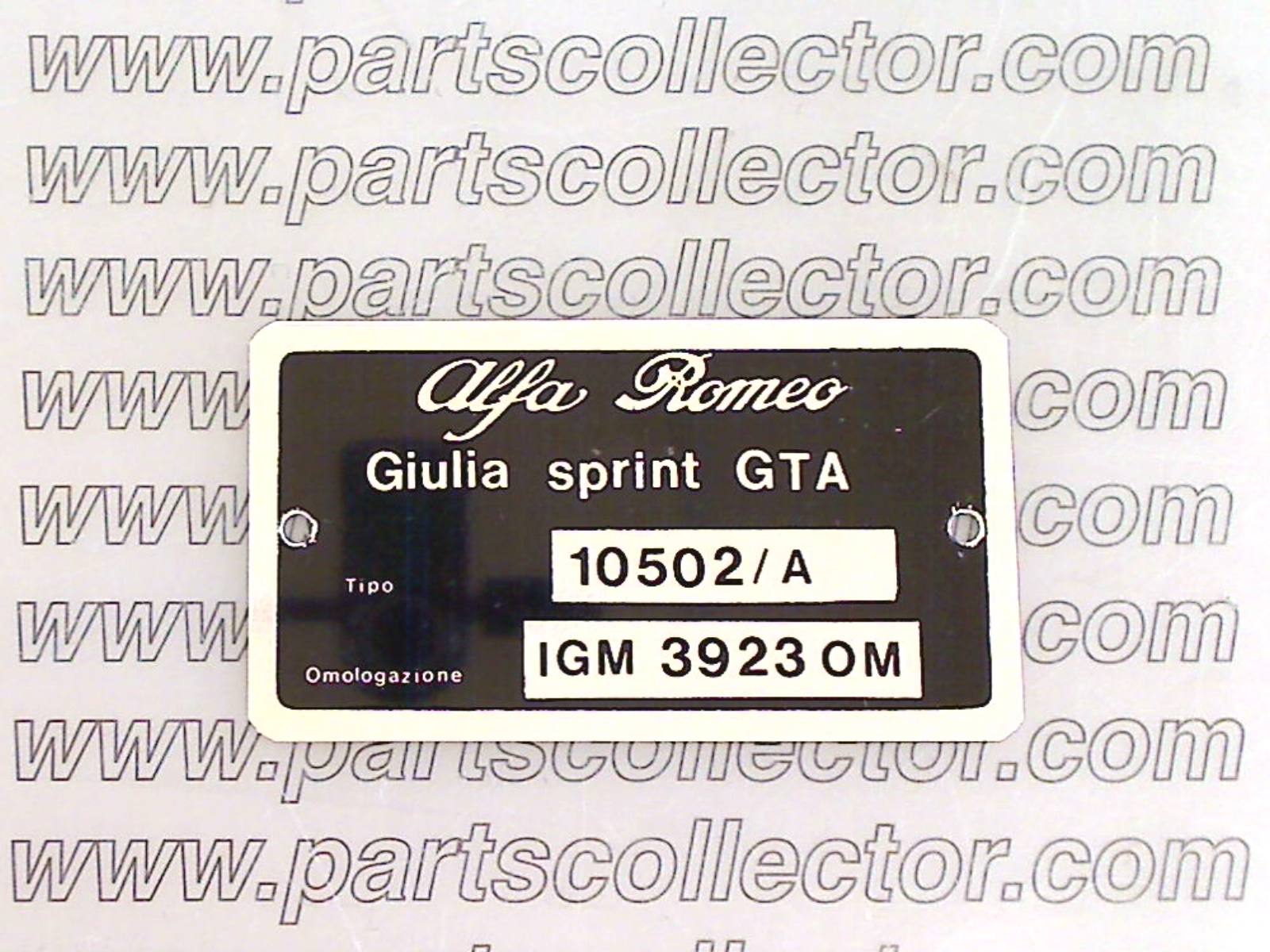 ALFA ROMEO  Car body code 11734 compatible with: ALFA ROMEO GIULIA SPRINT-SPIDER