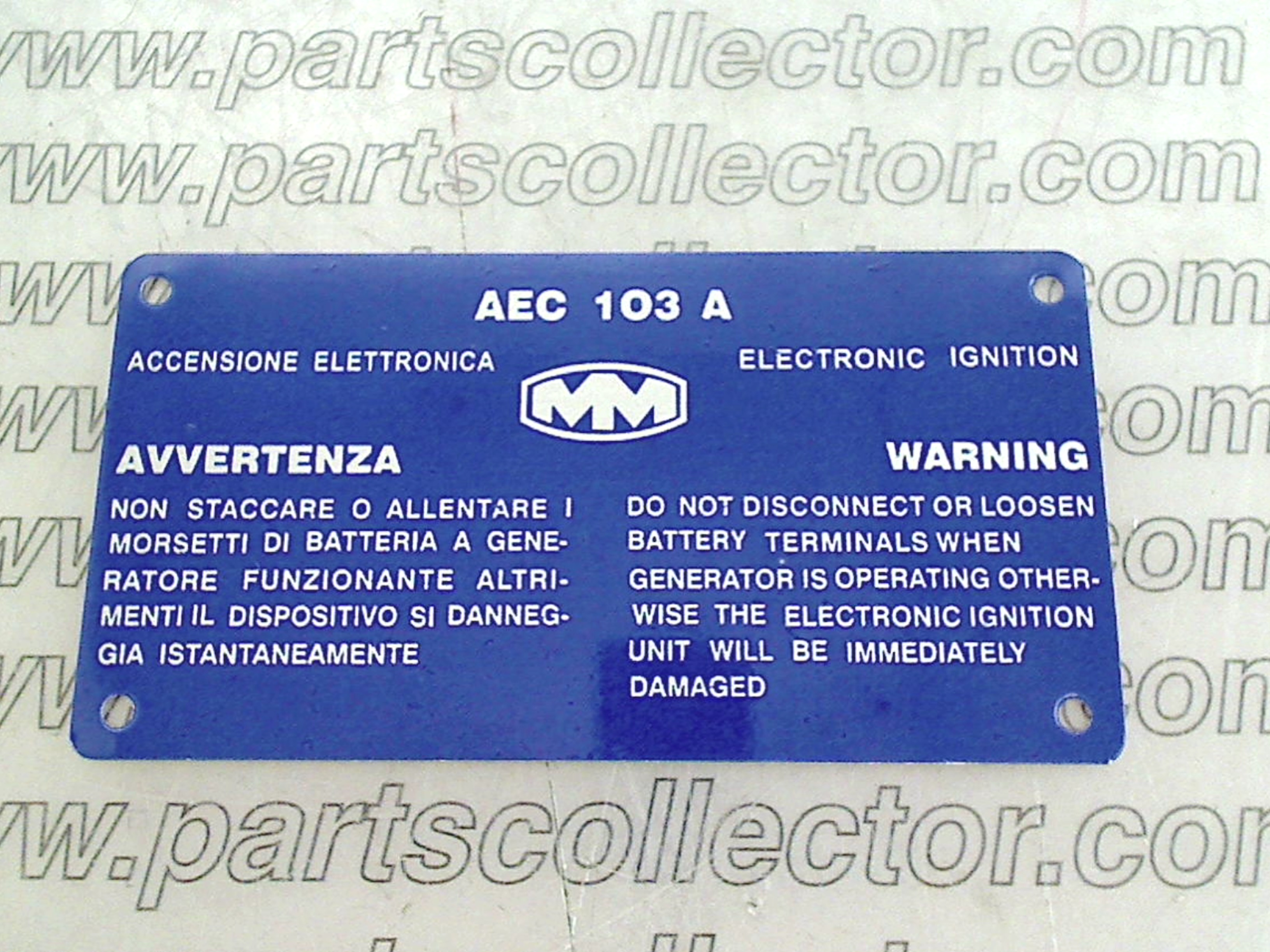 MAGNETI MARELLI AEC103A Ignition code 14744 compatible with: FERRARI 246 DINO, FERRARI 365 GTC4 , MAGNETI MARELLI MAGNETI MARELLI