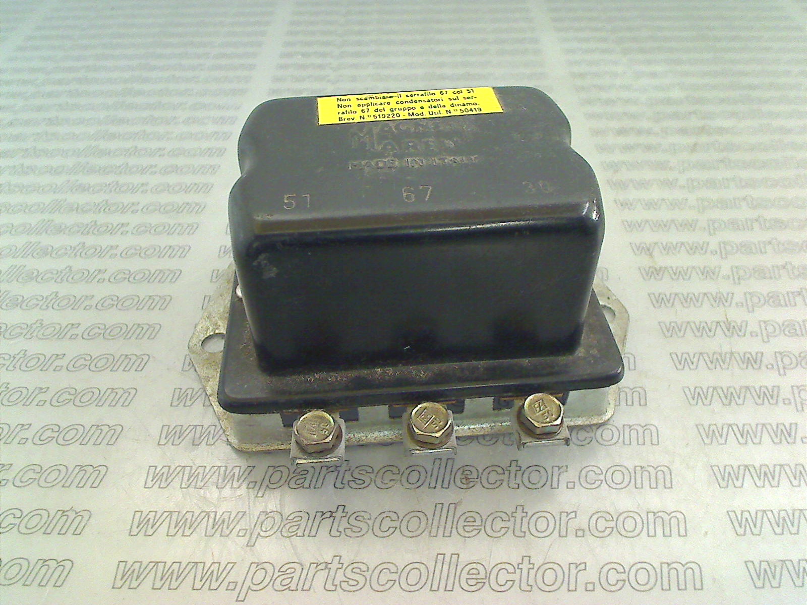 FIAT GN2 Electrical system code 415 compatible with: AUTOBIANCHI BIANCHINA, FIAT 1100, FIAT 500, FIAT 600, MAGNETI MARELLI MAGNETI MARELLI