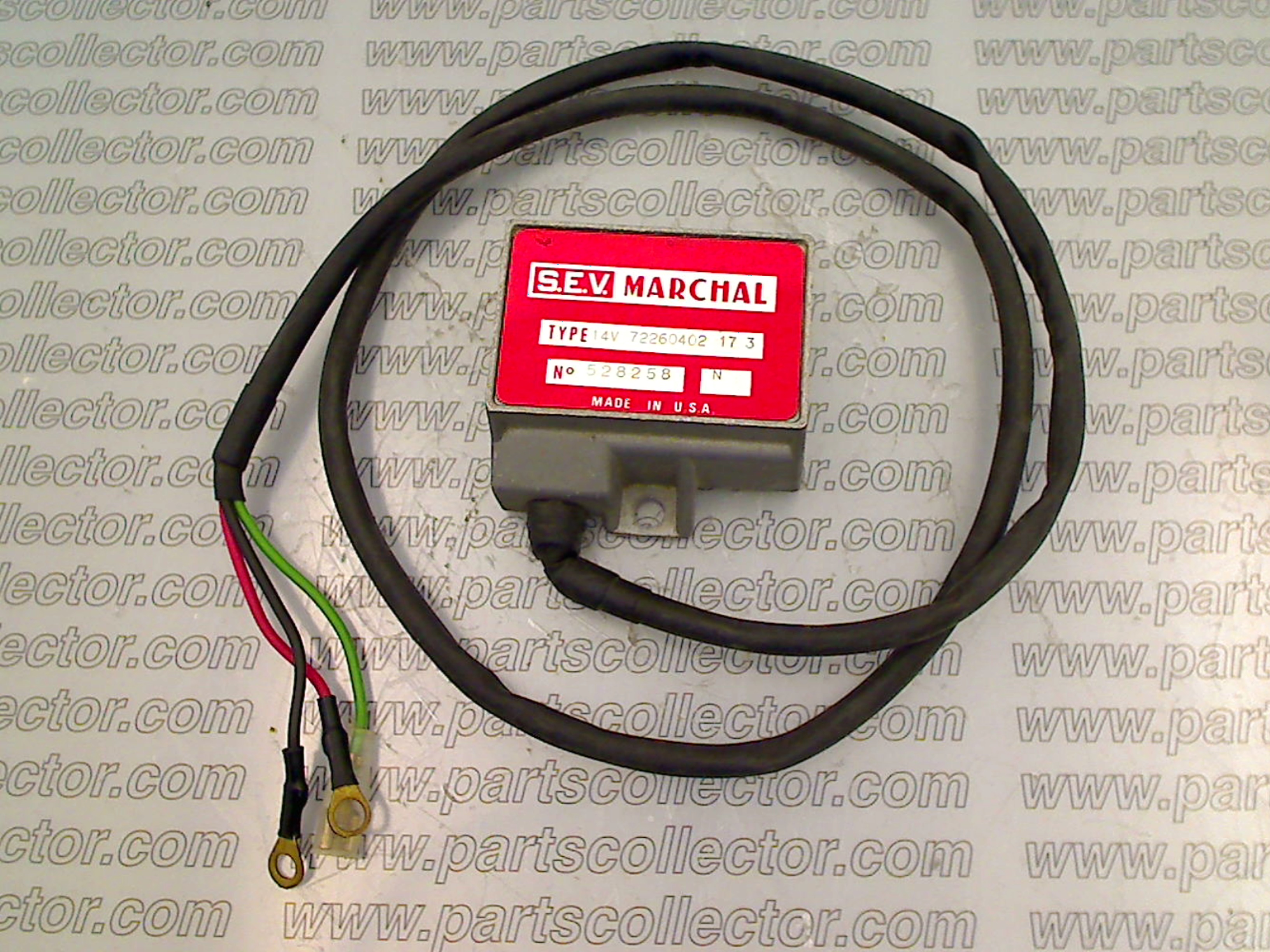 SEV MARCHAL 72260402 17 3 Electrical system code 16127 compatible with: MARCHAL MARCHAL