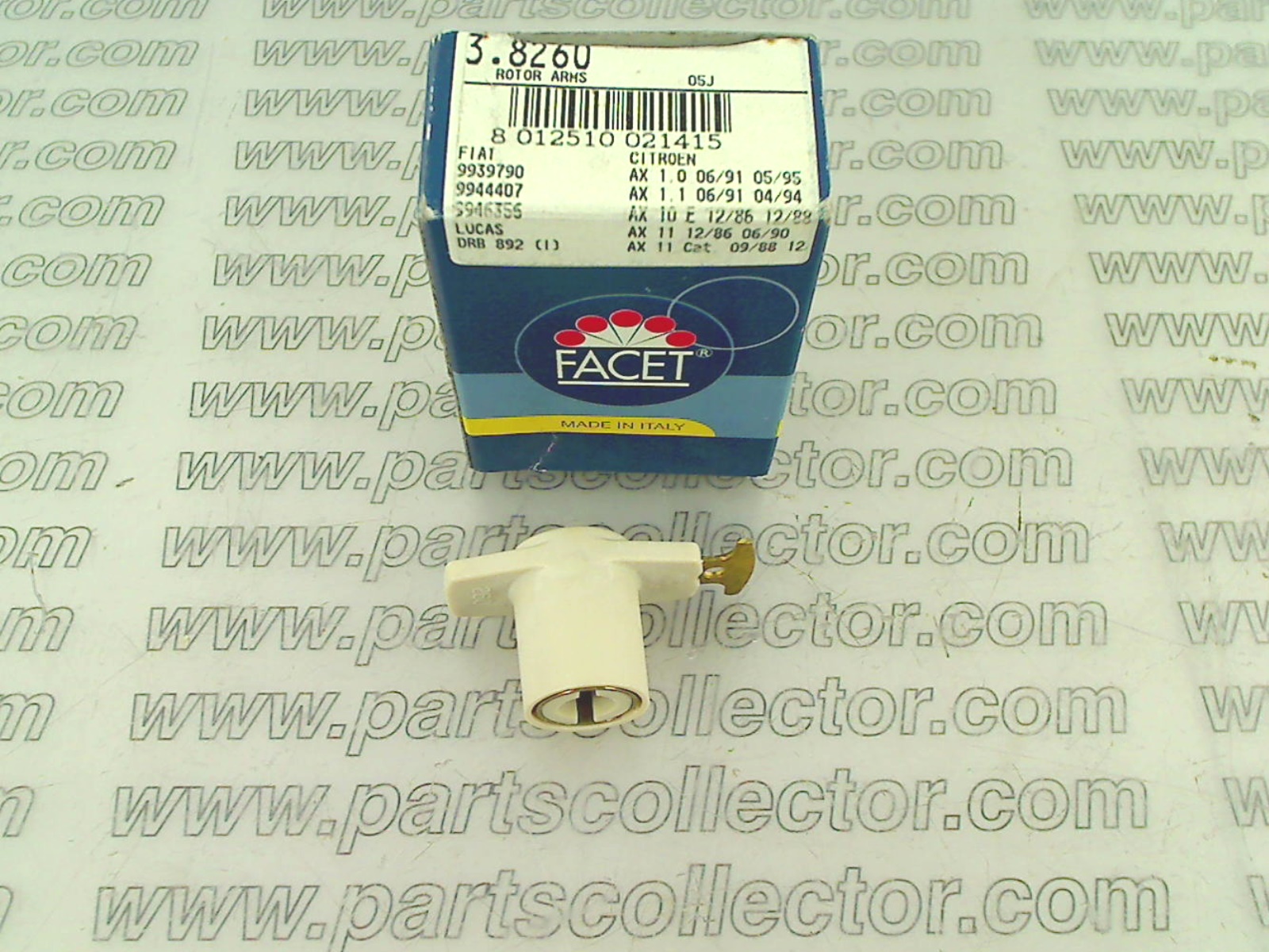 FACET 3.8260 Ignition code 19463 compatible with: FIAT CROMA, FIAT FIORINO, FIAT PANDA - additional view