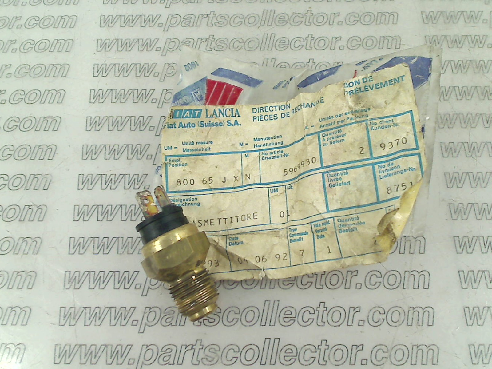 FIAT 5969930 Electrical system code 19329 compatible with: FIAT CROMA, FIAT DUCATO, FIAT PUNTO, LANCIA DEDRA, LANCIA DELTA, LANCIA PRISMA, LANCIA THEMA, LANCIA Y10