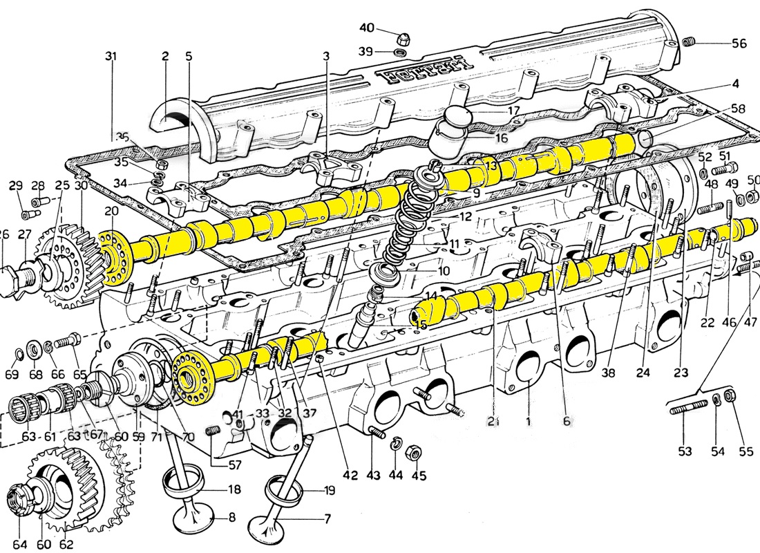 FERRARI 9161416-9161419-9161418-9161429 Engine code 17281 compatible with: FERRARI 365 GTB4 DAYTONA