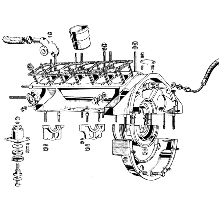 FERRARI 95100113 Engine code 17068 compatible with: FERRARI 275 GTB 2, FERRARI 275 GTS