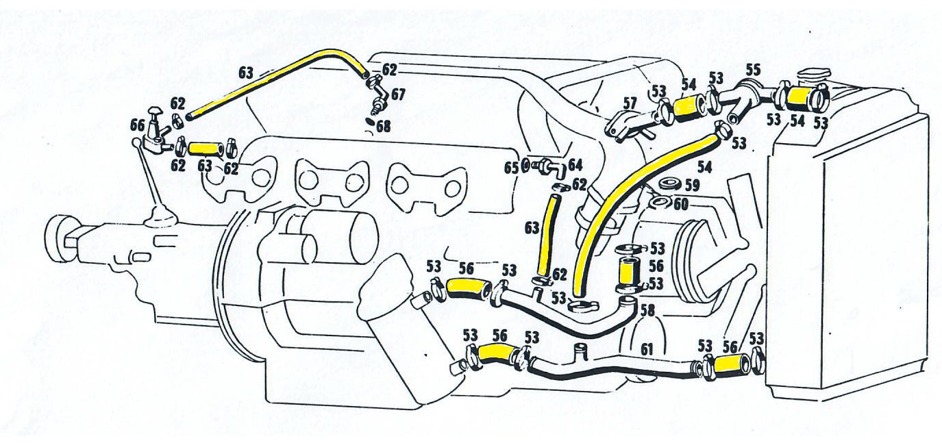 MASERATI 50905 57230 54688 Engine code 14602 compatible with: MASERATI 3500 AM101, MASERATI 3500 AM101 TOURING, MASERATI MISTRAL AM109, MASERATI SEBRING AM101 - additional view