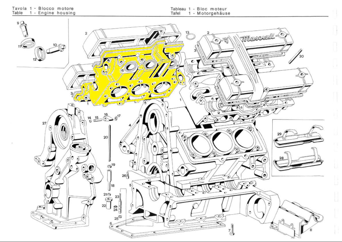MASERATI MT114/420 Engine code 17285 compatible with: MASERATI MERAK SS AM122A
