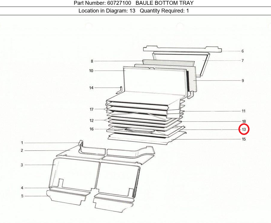 FERRARI 60727100 Car body code 17765 compatible with: FERRARI 208, FERRARI 308 GTB GTS