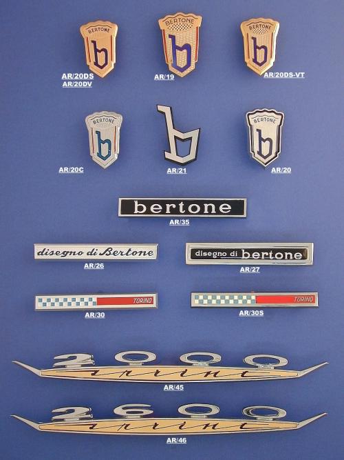 BERTONE  Accessories  - Automobilia code 295 compatible with: ALFA ROMEO ALFA ROMEO