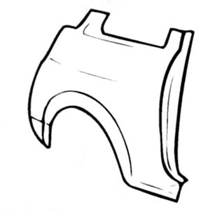 REAR FENDER LH-RH