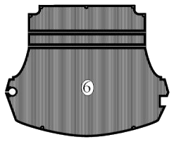 TAPPETO GOMMA N.6 BAULE