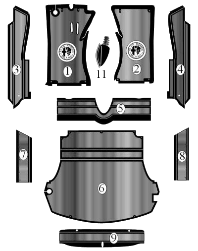 RUBBER MATS KIT