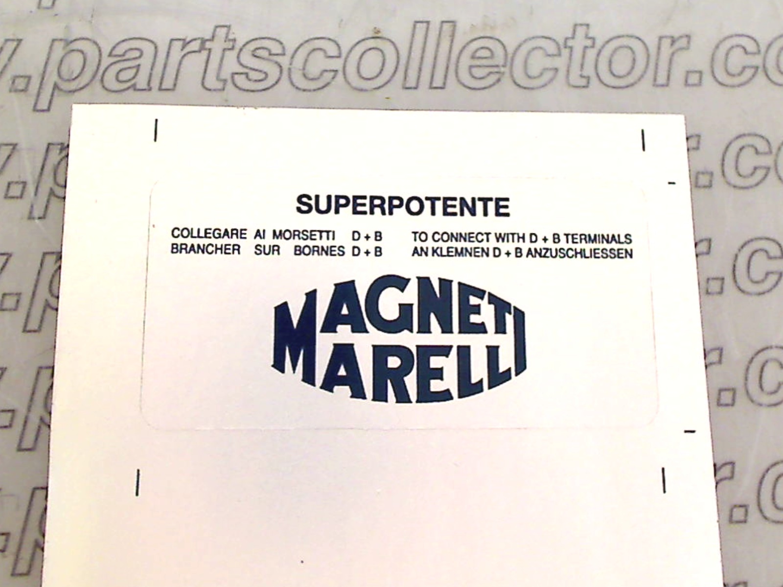 MAGNETI MARELLI IGNITION COIL STICKER