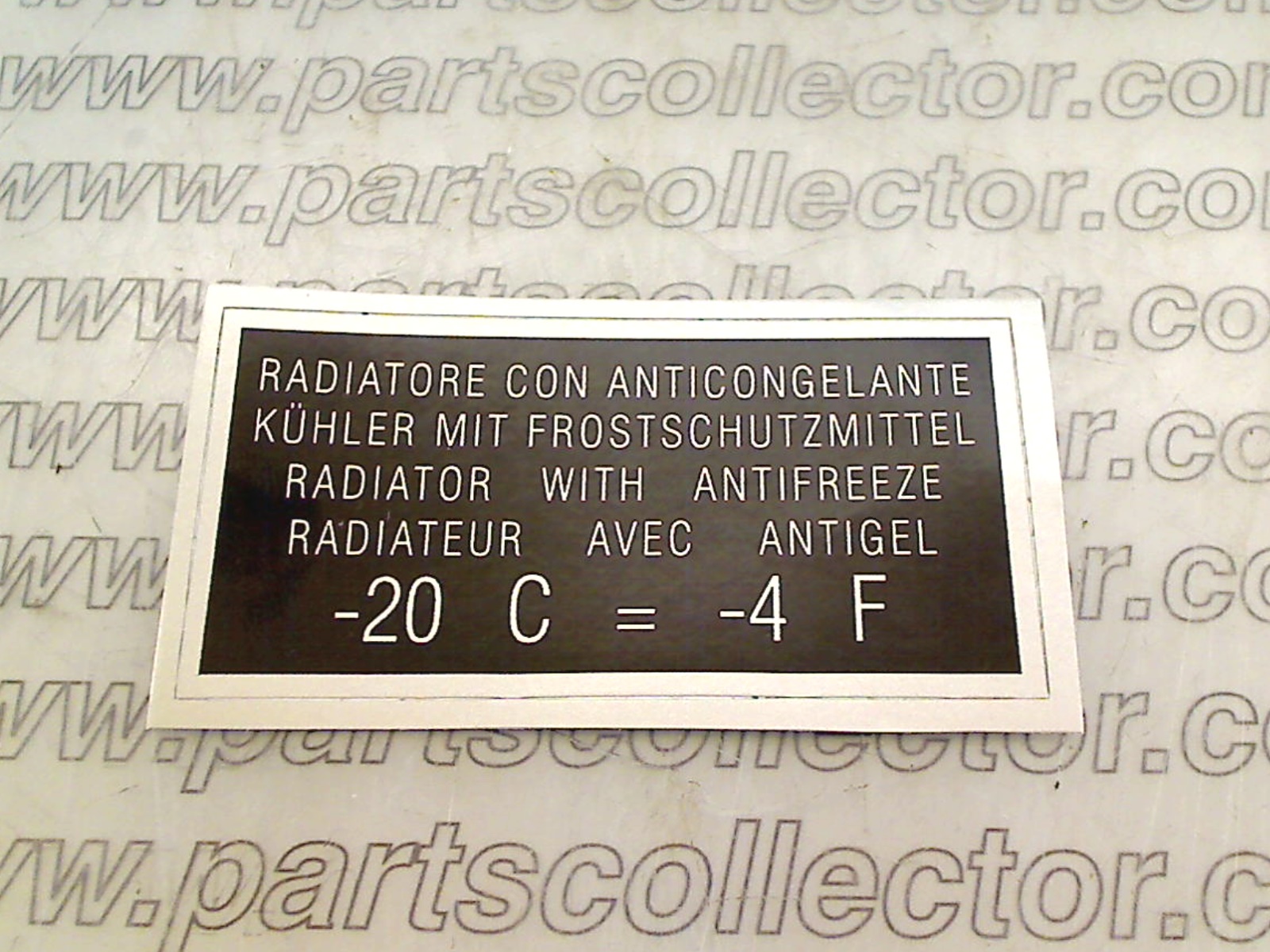 RADIATOR STICKER