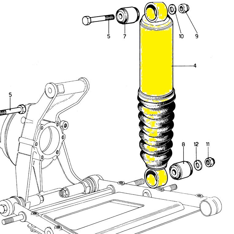 SELF LEVELLING REAR SHOCK ABSORBER